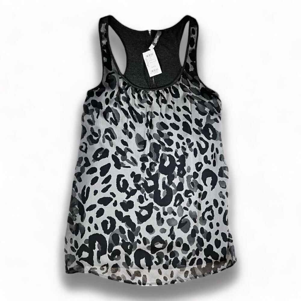 NWT Charlotte Russe Leopard- Print Tunic Sz M